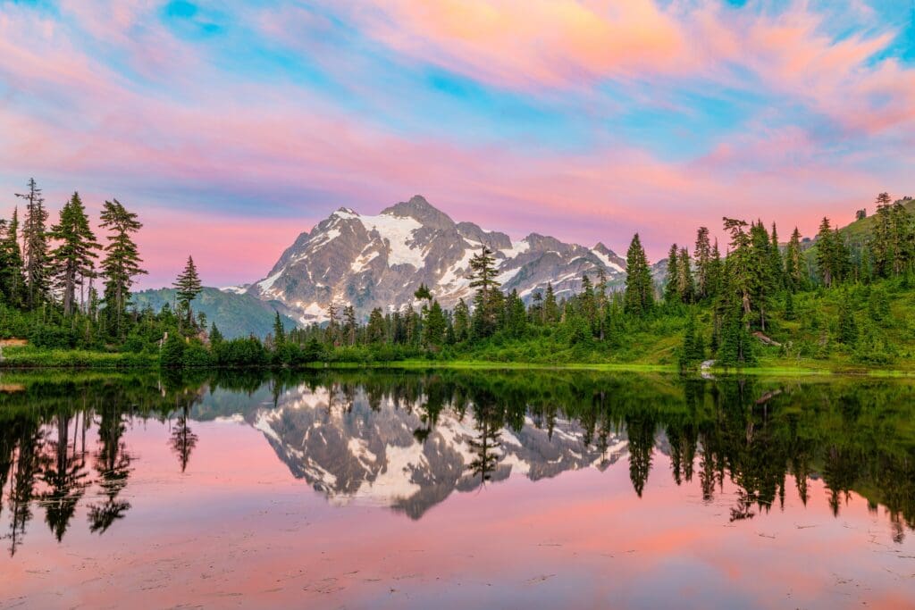 North Cascades in the summer