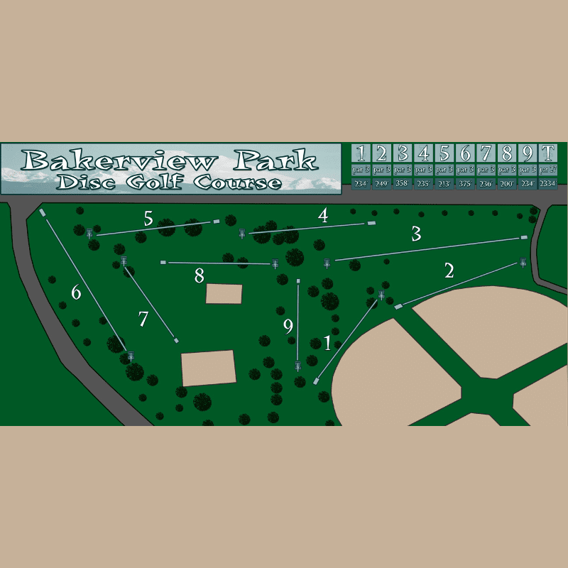 Bakerview Park Disc Golf Course Image
