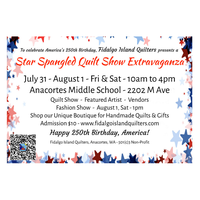 Fidalgo Islands Quilt Guild Star Spangled Quilt Show Image