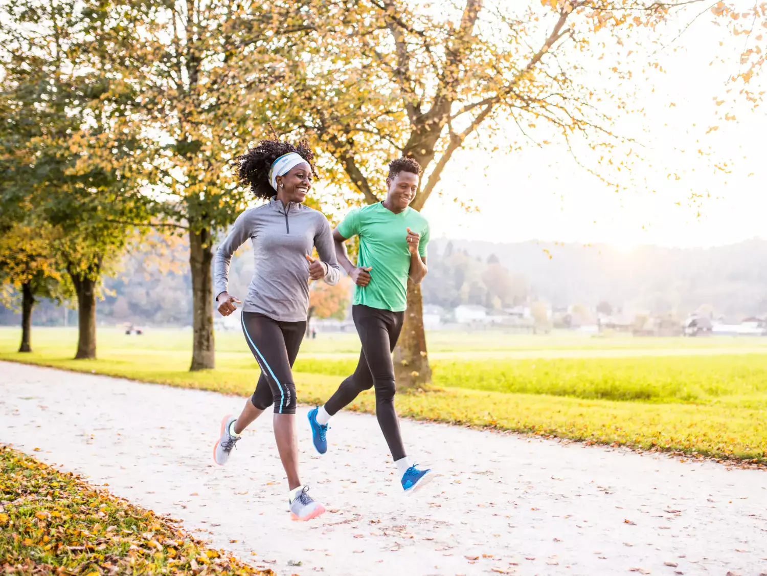 Fall runners in Skagit Valley