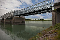 Visualization of Skagit River Bridge temporary replacement span.